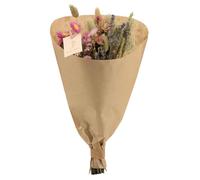 Ramo con Flores Secas, Decoración de Interior, Rosa, 50cm, Pack de 10