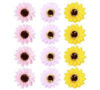 Ramo de 12 Cabezas de Flor de Jabón Girasol para Cumpleaños
