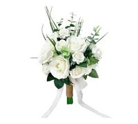 Ramo de boda artificial - Flores de novia rústicas, pieza central decorativa para sesiones de fotos en ceremonias y recepciones |, dama de honor, mujer, compromiso, renovación, iglesia, vacaciones