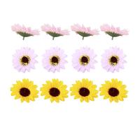 Ramo de Cabezas de Girasol Artificiales 12 Piezas, Flor de Jabón
