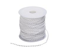 Ramo de cadena de perlas de imitación de 25 metros para decoración de bodas y manualidades