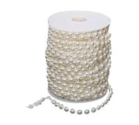 Ramo de cadena de perlas de imitación de 25 metros para decoración de bodas y manualidades