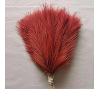 Ramo de cañas artificiales de hierba de las pampas de 50 cm, decoración bohemia para sala de fiestas, hogar, boda, mesa, arreglo floral, color rojo vino