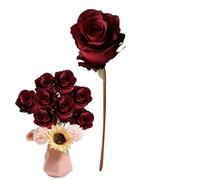 Ramo de claveles de seda - Flores textiles realistas de 12,99 pulgadas, plantas resistentes a la intemperie, flores de boda elegantes | Decoración creativa para la mesa del banquete de primavera
