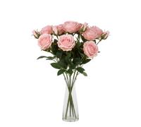 Ramo de Diez Rosas Rosas Artificiales - Flores Realistas para Bodas y Hogar