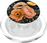 Ramo de flores anémonas en rosa y naranja PopSockets PopGrip para MagSafe