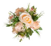 Ramo de flores artificiales de estilo europeo para decoración de mesa de boda, centro de mesa para despedida de soltera, aniversario, evento, centros de mesa de flores artificiales para boda