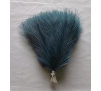 Ramo de flores artificiales de hierba de las pampas de 42 cm para decoración del hogar, boda, jarrón, decoración de jarrón, flores de junco, color azul