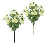 Ramo de flores artificiales de ranúnculo, ramo de flores artificiales, ramo de flores de seda, ramo de flores, arreglos florales, ranúnculos, flores artificiales, ramo de flores bouquet de boda, juego