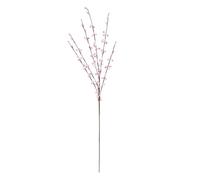 Ramo de flores artificiales para manualidades, plantas de arte, hogar, bodas, centros de mesa, jarrón, decoración de arco para boda (rosa, talla única)