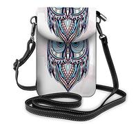 Ramo de Flores Crossbody Teléfono Celular Monedero Mesa de Madera Margaritas Florero Floral Jardín Naturaleza SummerWallet Bolso