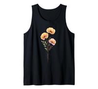 Ramo de Flores de Amapola de California con diseño botánico Camiseta sin Mangas