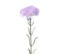 Ramo de flores de clavel artificial de seda de una sola rama para arreglos florales y decoración del hogar con aspecto natural realista y material (morado claro)