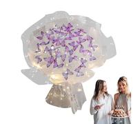 Ramo de flores de , diseño especial, flores artificiales, ramo de flores falsas, kit de flores de con luces LED, decoraciones para , ramos de flores, piezas centrales de mesa