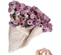 Ramo de flores de ganchillo, manta de rosas hecha a mano, manta de ramos de rosas hecha a mano, manta de ramo de flores, mantas de rosas de ganchillo, ramos de flores de ganchillo (kit de bricolaje de