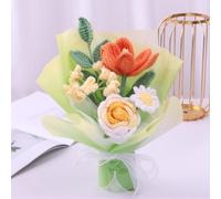 Ramo de flores de gancho de día de San Valentín