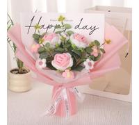 Ramo de flores de gancho de día de San Valentín