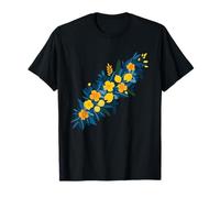 Ramo de Flores de limón follaje Azul Tropical Camiseta