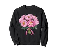 Ramo de flores de peonía rosa para mamá, novia, dama de honor, boda Sudadera