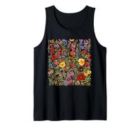 Ramo de flores mixtas flores silvestres patrón floral estético Camiseta sin Mangas