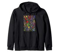 Ramo de flores mixtas flores silvestres patrón floral estético Sudadera con Capucha
