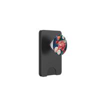 Ramo de flores pictórica con coloridas flores de peonía PopSockets PopWallet para MagSafe