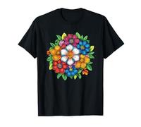 Ramo de Flores Silvestres de Primavera Colorido patrón Floral Camiseta