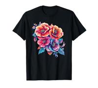 Ramo de Flores Silvestres y Flores botánicas Vibrantes Camiseta