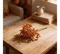 Ramo de Gypsophila artificial de plástico que ofrece una elegante decoración del hogar con diseño, perfecto para centros de mesa o añadir un toque floral a cualquier habitación (marrón oscuro)