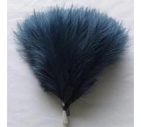 Ramo de hierba artificial de las pampas de 42 cm para decoración del hogar, dormitorio, habitación, boda, fiesta, simulación, flores secas, color azul pavo real, 10 unidades