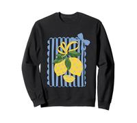 Ramo De Limón Con Rayas Y Flores Sudadera