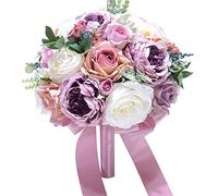 Ramo de novia, flores artificiales, con, decoración del hogar