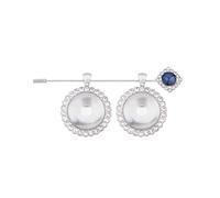 Ramo De Novia Foto Encanto Larkette Con Aleación De Piedras Y Redondas De Cristal Cabujones Para Confesiones De Boda Accesorios De Novia Broche Broche, talla única, como se describe