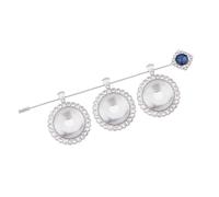 Ramo De Novia Foto Encanto Larkette Con Aleación De Piedras Y Redondas De Cristal Cabujones Para Confesiones De Boda Broche Ramo De Novia Broche, talla única, como se describe