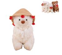 Ramo de ovejas de peluche, 29,9 cm, adorable rosa de peluche con sombrero extraíble que se convierte en un ramo de flores, ultrasuave e interactivo, suave y esponjoso (Color1)