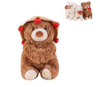 Ramo de ovejas de peluche, 29,9 cm, adorable rosa de peluche con sombrero extraíble que se convierte en un ramo de flores, ultrasuave e interactivo, suave y esponjoso (Color2)