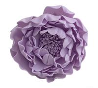 Ramo de peonías artificiales de etilvinilacetato de etilvinilacetato, decoración vibrante para hogares, bodas, centro de mesa, bajo mantenimiento, belleza duradera (morado)