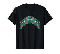 Ramo de Primavera de Arco Floral botánico Vintage Camiseta