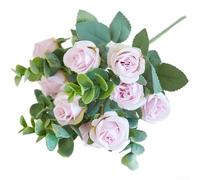 Ramo de rosas de seda hecho a mano para decoración de bodas, diseño de interiores del hogar, oficina, estilo y aplicaciones de eventos de temporada (morado)