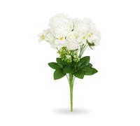 Ramo de Rosas Flores Artificiales Decoracion Jarrones | Plantas Artificiales Decorativas | Flores Artificiales Realistas Ramos de Flores Decoración Hogar | Centro de Mesa Decorativo Home Decoration