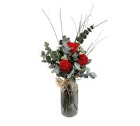 Ramo de Rosas Rojas Preservadas - Flor Eterna y Duradera by DECOALIVE