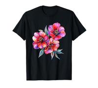 Ramo de trío de Flores de Amapola roja y Rosa Vibrante Camiseta