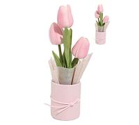 Ramo de Tulipanes DIY Vibrante, Flores Artificiales para Decoración Interior y Exterior del Hogar, 6x8cm (Paquete de Materiales)