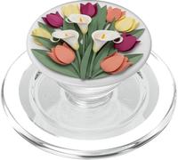Ramo Floral Cortado en Papel Flor de Lirio de Cala PopSockets PopGrip para MagSafe