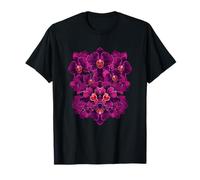 Ramo Floral de Mandala de Flores de orquídea Morada Camiseta
