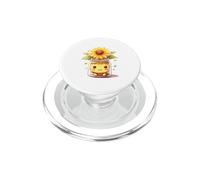 Ramo Girasol Feliz Sol Loco Flor Floración Horario Verano PopSockets PopGrip para MagSafe