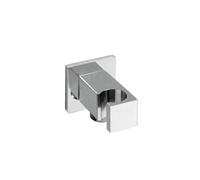 Ramon Soler - Codo de Salida de Agua para Ducha, Soporte Fijo a Pared, Diseño Cuadrado, Acabado Cromado, Accesorio de Baño Duradero y Elegante