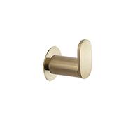 Ramon Soler - Colgador de Pared Baño Oro Cepillado, Diseño Moderno, Resistente a la Corrosión, Ideal para Toallas y Accesorios, Acabado Elegante, Fácil Instalación