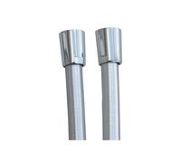 Ramon Soler - Flexo para Grifo de Ducha PVC Color Metálico 1,75m G1/2"-G1/2" Antitwist System