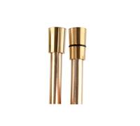 Ramon Soler Flexo para Grifo de Ducha Antitwist, 175 cm, Oro Cepillado, Conector G1/2", PVC Resistente, Ideal para Baño Moderno